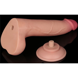 LoveToy SlidingSkin Gode avec Bourses Sliding Skin 17 x 4cm
